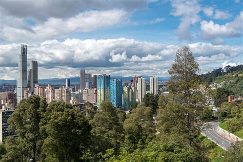 General View Of Bogota City With The Tallest Building In The City