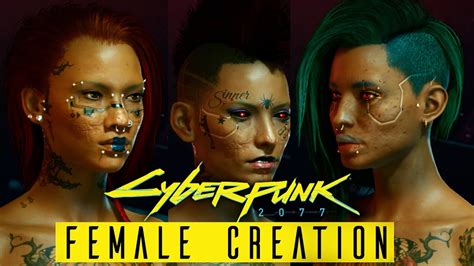 Cyberpunk 2077 Full Female Character Creation Youtube