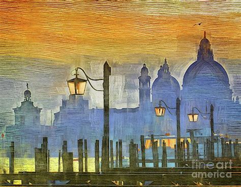 Venice At Dusk Digital Art By The Davmandy Collection Fine Art America