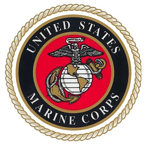 Round Full Color Usmc Emblem Decal The Marine Shop