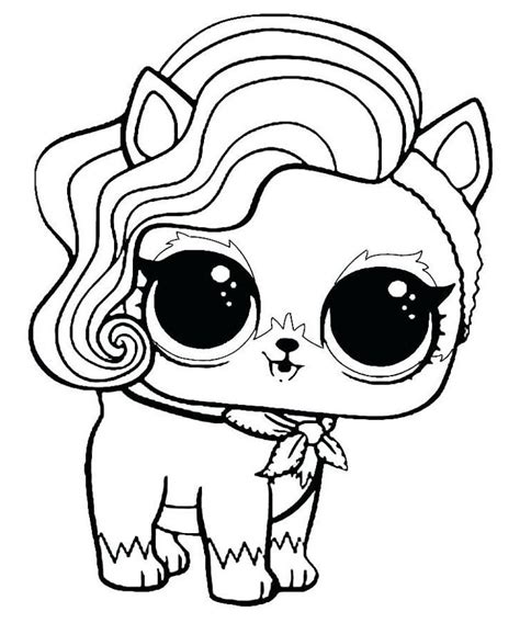 Lol Doll Unicorn Coloring Pages Unareplans