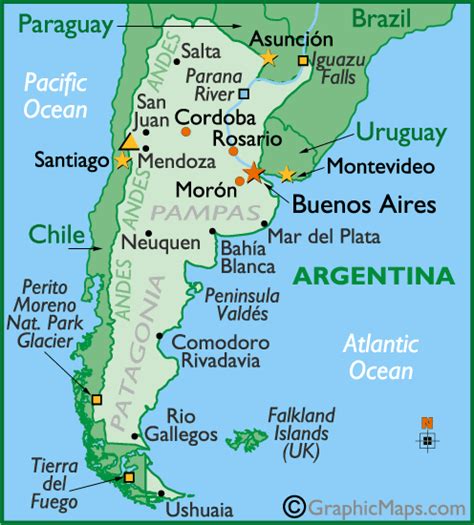 Argentina map and satellite image. Argentinië | Op reis met Stijn, Ellen, Teun en Tessel