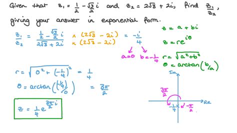 Question Video Dividing Complex Numbers In Algebraic Form And Expressing Their Quotient In