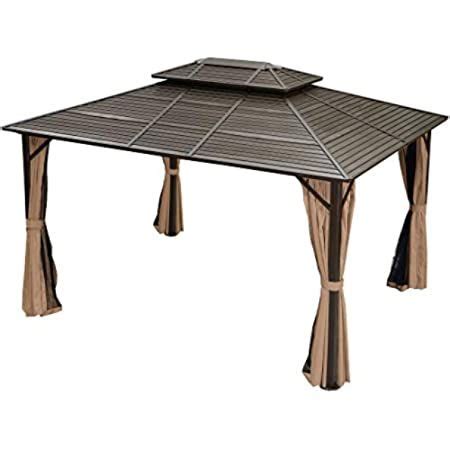 A2z canopies patio canopy video example of supply & install. AmazonSmile : Kozyard Alexander Hardtop Aluminum Permanent ...