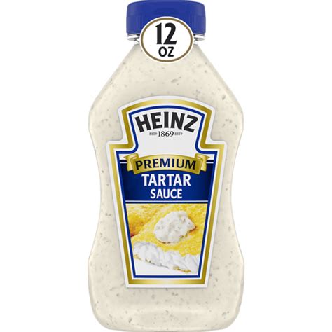 Heinz Premium Tartar Sauce 12 Fl Oz Bottle Tartar Riesbeck