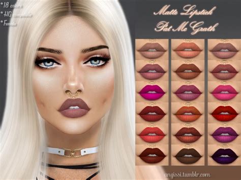 Matte Lipstick By Angissi At Tsr Sims 4 Updates