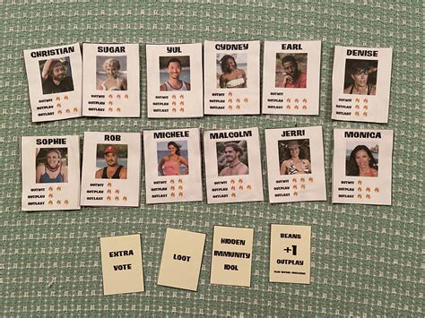 I Created A Homemade Survivor Card Game Here Are Some Of The Cards R