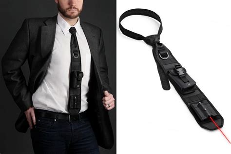 Laser Guided Tactical Necktie Bonjourlife Tactical Suit Neck Tie