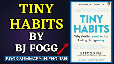 Tiny Habits By Bj Fogg Audiobook Book Summary In English Youtube