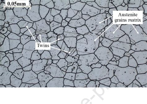 Microstructure Of The 202 Grade Austenitic Stainless Steel Base Metal