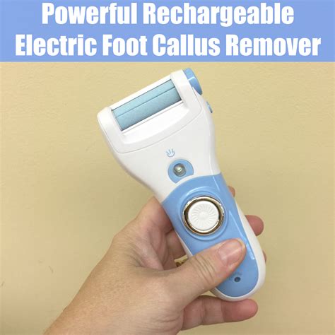 Much like any other sanding tool, it rotates to remove the callus. Powerful Rechargeable Electric Foot Callus Remover # ...