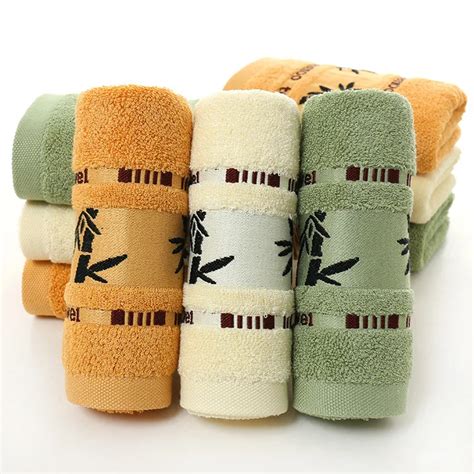 1pcs 3373cm Bamboo Fiber Men Women Soft Face Towel Cotton Hair Hand