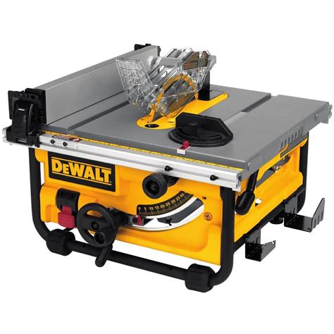 Dewalt 15 Amp Corded 8 14 In Compact Portable Jobsite Tablesaw Stand