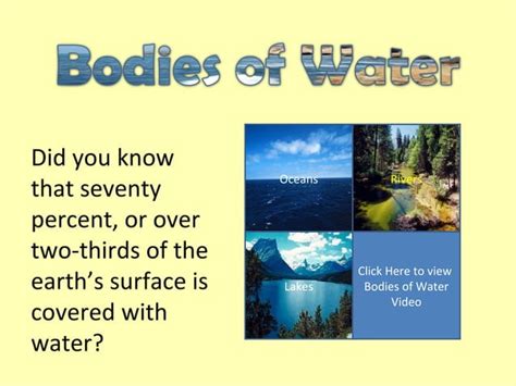 Bodies Of Water Ppt