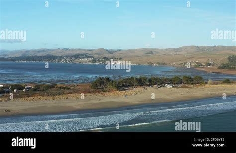 Bodega Bay Aerial View Of Doran Beach Campground Regional Park Stock Video Footage Alamy