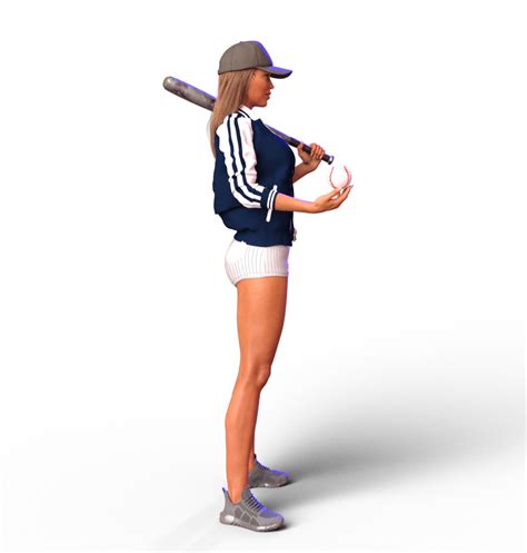 Stl File Baseball Girl 1・3d Printable Model To Download・cults