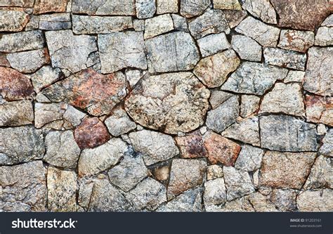 Natural Rough Stone Wall Texture Stock Photo 91203161 Shutterstock