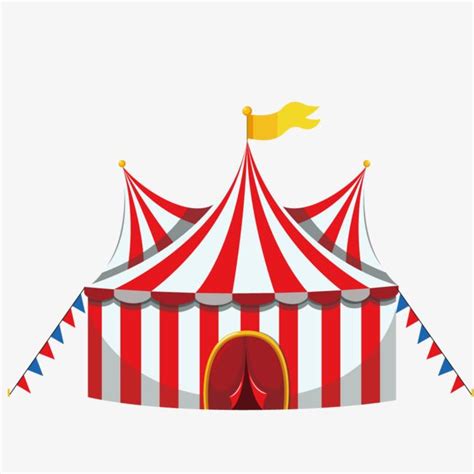 Vector Circus Circus Clipart Banner Stripe PNG Transparent Clipart