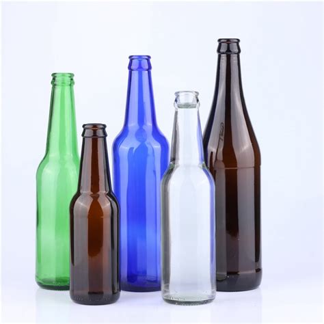 Custom Empty Beer Liquor Glass Bottle With Crown Cap High Quality 500 Ml Glass Beer Bottle500