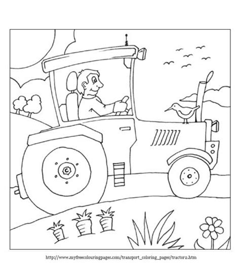 Tractor Pulling Club Kids Coloring Pages