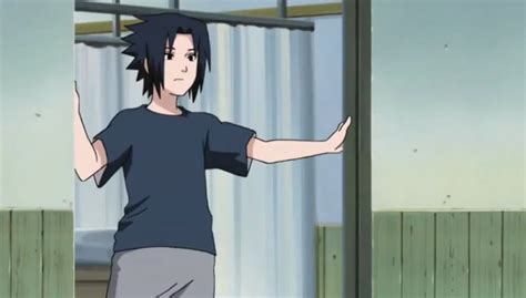 Sasuke Kicks Naruto Out Of His Hospital Room Sasuke Naruto
