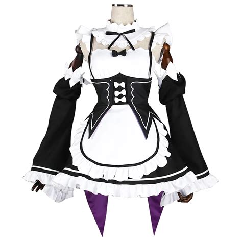 Cosplay Ram Rem Cute Maid Clothing Cos Anime Rezero Kara Hajimeru