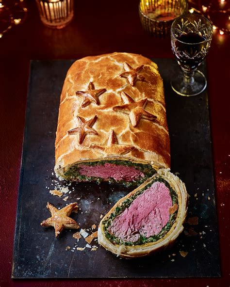 Beef Wellington With Spinach And Chestnut Mushrooms Delicious Magazine