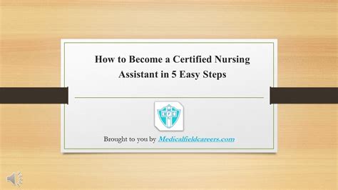 How To Become A Certified Nursing Assistant In 5 Easy Steps Youtube