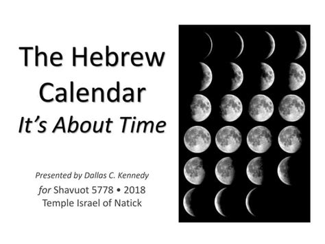 The Hebrew Calendar Its About Time Ppt