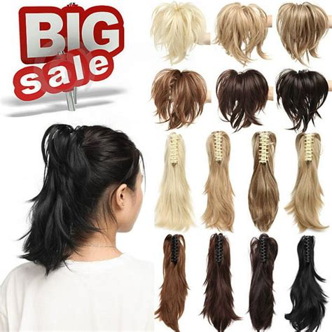 Sego Bendable Adjustable Messy Ponytail Hair Extension With Jaw Claw