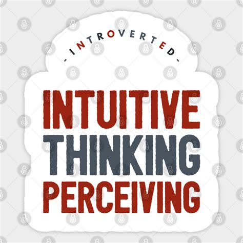 Intp Introverted Intuitive Thinking Perceiving Intp Pegatina