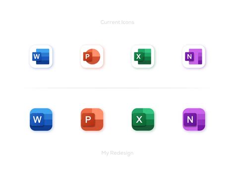 Office Icons Redesign Microsoft By Salman Saleem On Dribbble