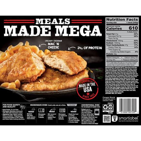 Made with 100% natural (minimally processed, no artificial ingredients) chicken breast with rib meat. Banquet Mega Meals Boneless Fried Chicken (12 oz) - Instacart