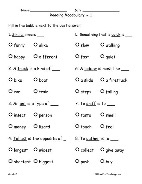 Antonyms Worksheet For Grade 4 Grade 4 Vocabulary Worksheet Antonyms