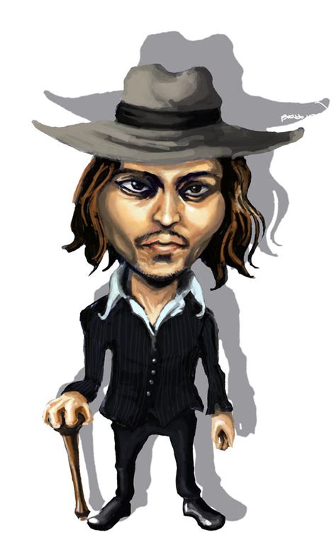 Johnny Depp Caricature By Mewmewuniverse On Deviantart