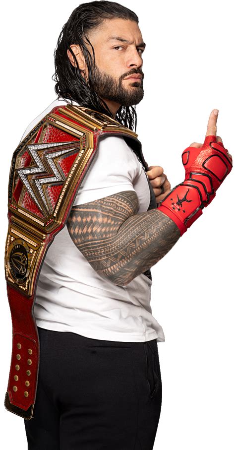 Roman Reigns Red Universal Champion 2022 By Mackdanger1000000000 On