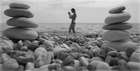 Free Images Beach Landscape Sea Coast Water Sand Rock Ocean Black And White Woman