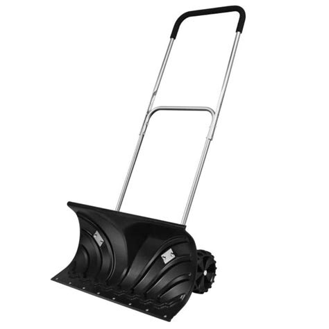 Wellfor 47 In To 51 In Adjustable Iron Handle Plastic Snow Shovel
