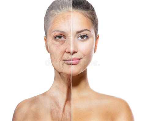 Aging And Skincare Concept Face Skin Stock Image Image 37916923