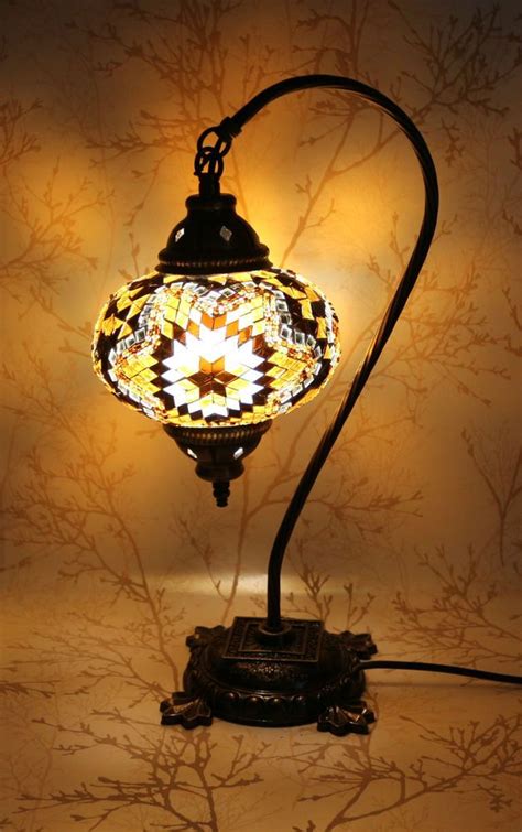 Multicolour Turkish Moroccan Style Mosaic Table Lamp Lampshade Large