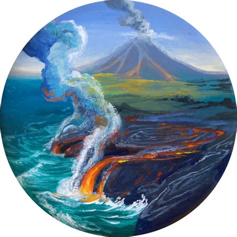 Hawaii Volcano Painting Painting Art Original Oil Painting