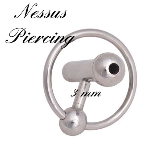 30mm Princes Wand With Gland Ring Urethral Sound Piercing Prince Albert