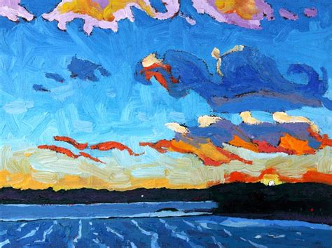 Phil Chadwicks Art 2340 Sunset Stratocumulus After The Storm