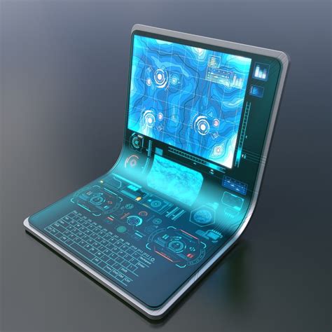 3ds Max Laptop Hologram