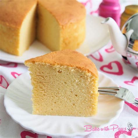 Butter Cake Low Sugar Soft And Fluffy Bake With Paws