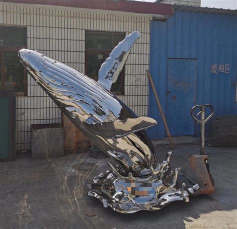 High Quality Stainless Steel Dolphin Wave Treading Sculpture