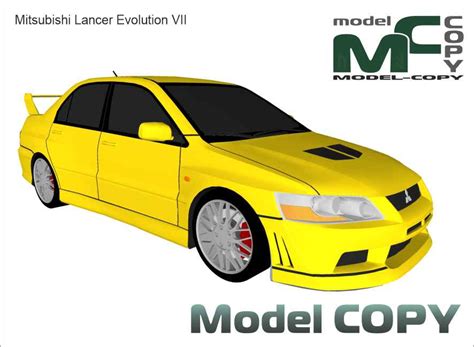 Mitsubishi Lancer Evolution Vii 3d Model 15905 Model Copy Default