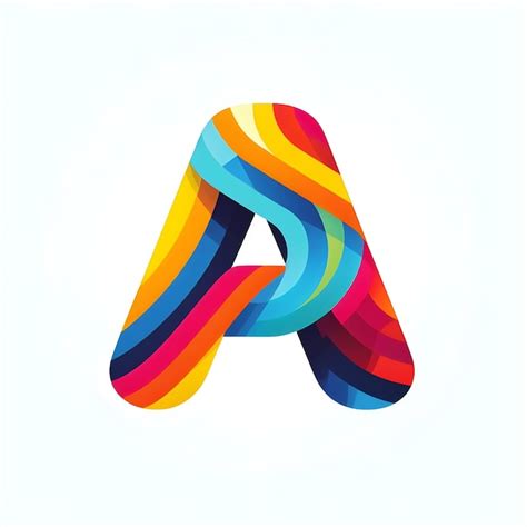 Premium Ai Image Colorful Abstract A Letter Logo