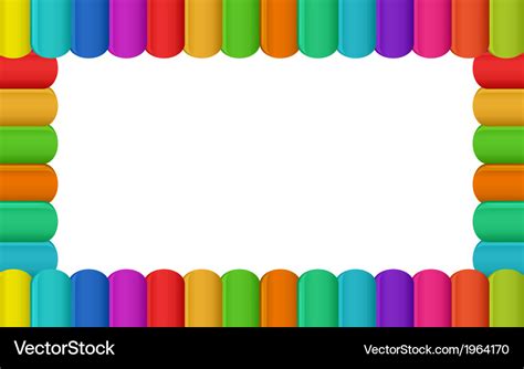 Colorful Border Design Royalty Free Vector Image