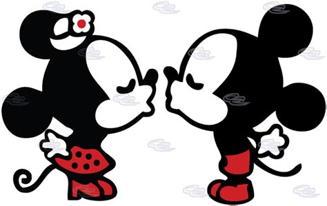 Download Kissing Couple Source Mickey Mouse Y Minnie Png Image With